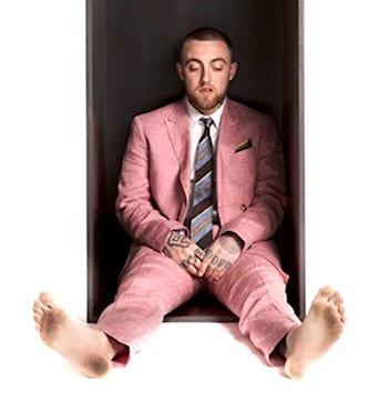 Mac Miller wearing the Bruce